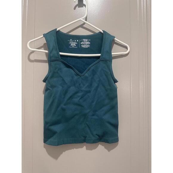 BoomBoom Jeans Tops - BoomBoom Jeans Women's Ribbed Tank Top Size S Teal Blue